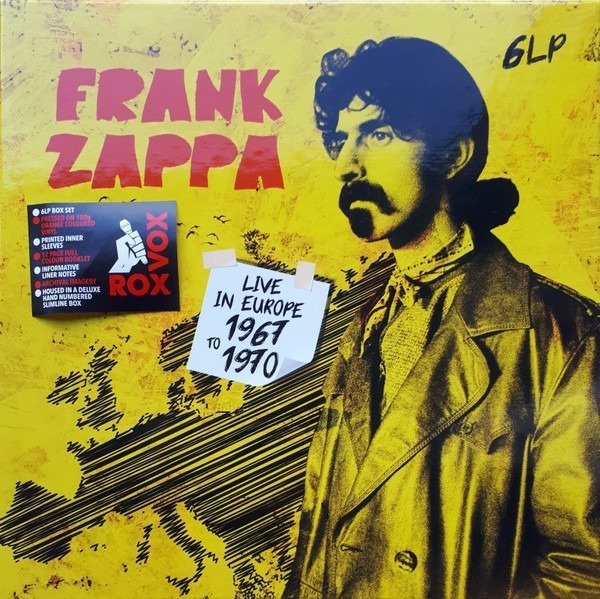 Frank Zappa - Live In Europe 1967 To 1970 || Great 6LP Boxset || Mint & Sealed !!! - LP Boxset - 180 gram, Gekleurd vinyl - 2022
