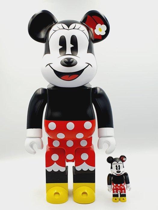 Disney x Medicom Toy Be@rbrick - Disney Minnie Mouse 400% & 100% Bearbrick 2022