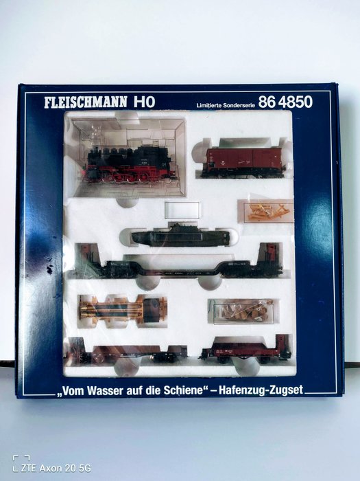 Fleischmann H0 - 86 4850 - Train set - Harbor train ¨Vom wasser auf die Schiene¨ - ¨No Reserve¨ - DB