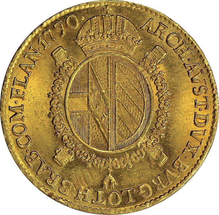 Italien, Königreich Lombardo-Venetien. Giuseppe II d'Asburgo (1780-1790). Sovrana 1790 - A100