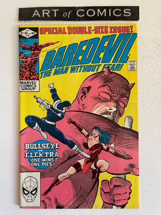Daredevil #181 - Death Of Elektra Bullseye, Kingpin Appearance - High Grade!!! - Key Book!! - Softcover - Eerste druk - (1982)
