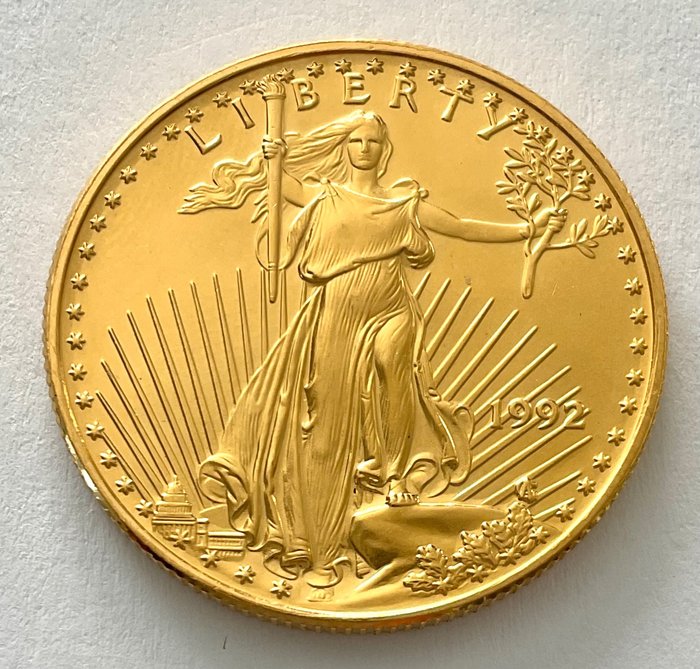 Verenigde Staten. 25 Dollars 1992 - American Eagle - (16,97 g/ 916/1000)