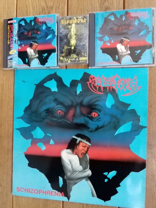 Sepultura - Schizophrenia & Chaos A.D. - Multiple titles - Cassette, CD, Limited edition, LP Album - Various pressings (see description) - 1996/1988