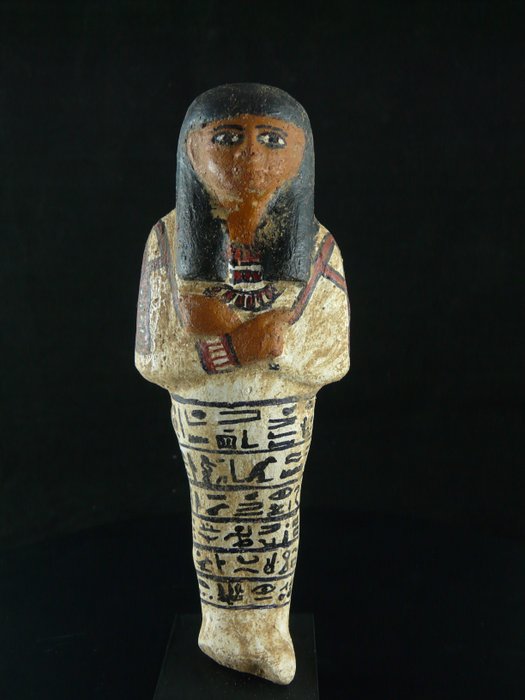 Replica di un antico egiziano Pietra Shabti curioso - 18×3×7 cm