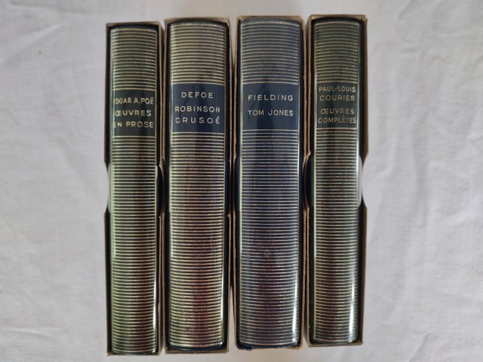 Defoe, Fielding, Poë, Courier - Robinson Crusoé, Tom Jones, Oeuvres complètes, Oeuvres en Prose - 1951/1964