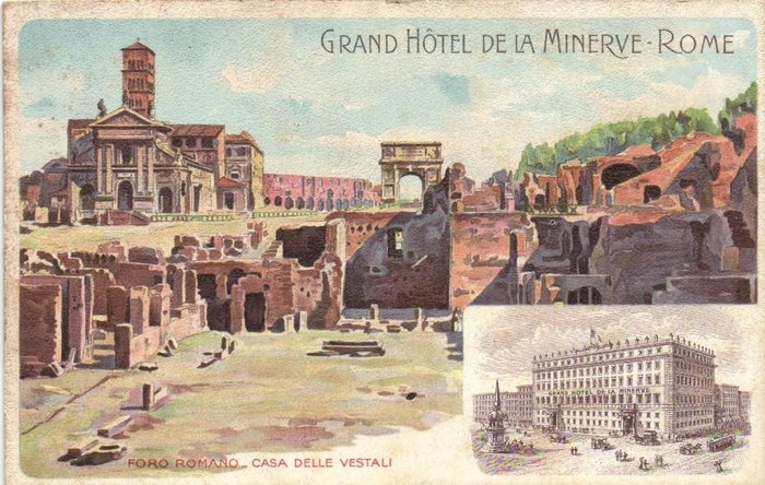 Italië - Roma - Diverse straten, waarbij veel monumenten v/d stad - Ansichtkaarten (Collectie van 164) - 1900-1950