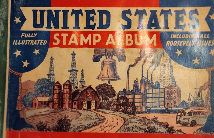 United States of America 1860/1950 - Stamp Selection in Album