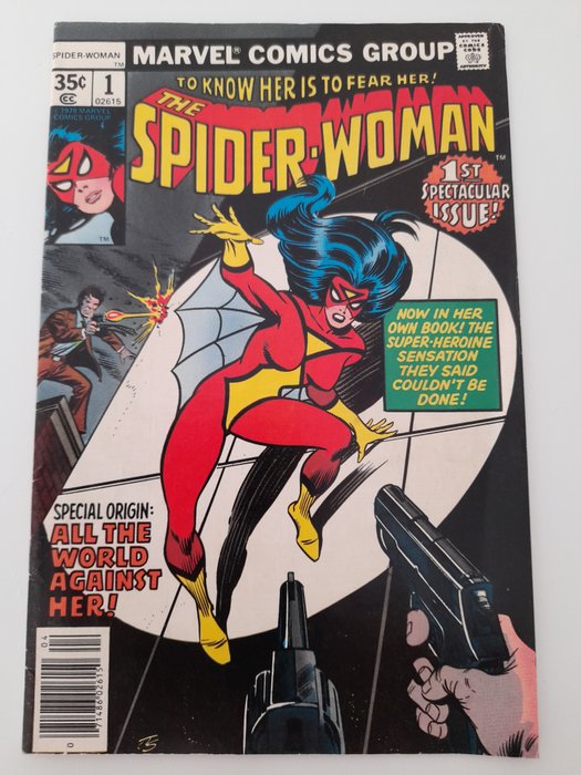 Spider-Woman 1 - (Origin of Spider-Woman) High Grade!!! - Geniet - Eerste druk - (1978)