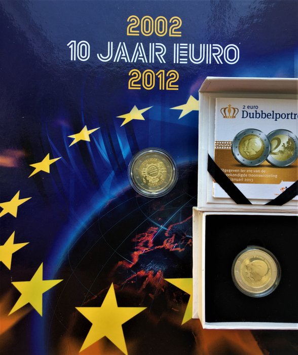 Netherlands. 2 Euro 2012 + Stamps/2014 Proof (2 coins)