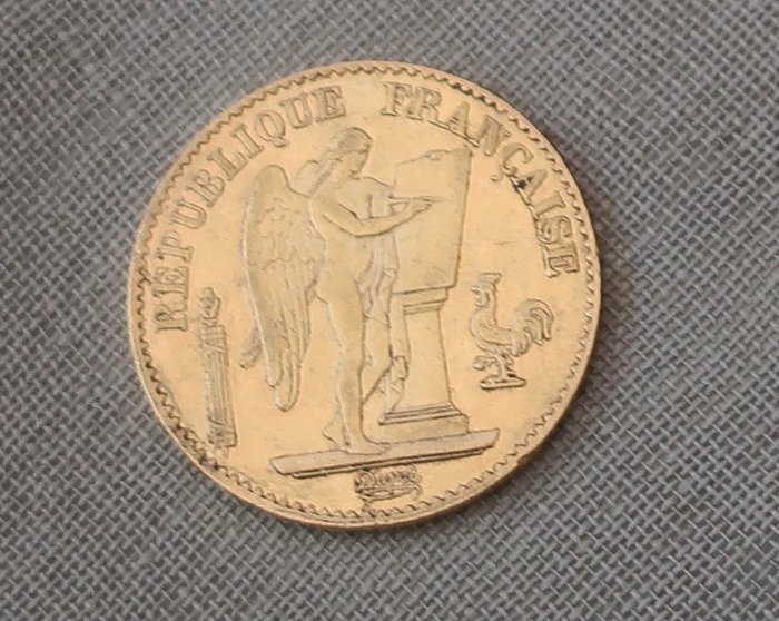 France. Third Republic (1870-1940). 20 Francs 1875-A, Paris