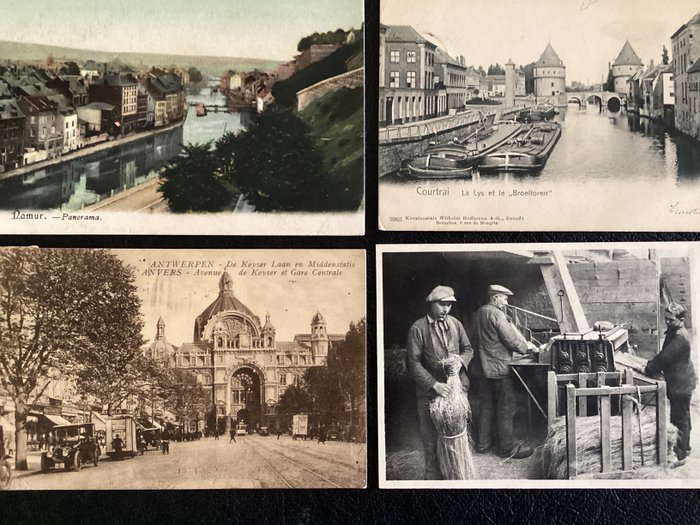 Belgique - Paysage - Villes de toute la Belgique - Cartes postales (Collection de 98) - 1900-1940