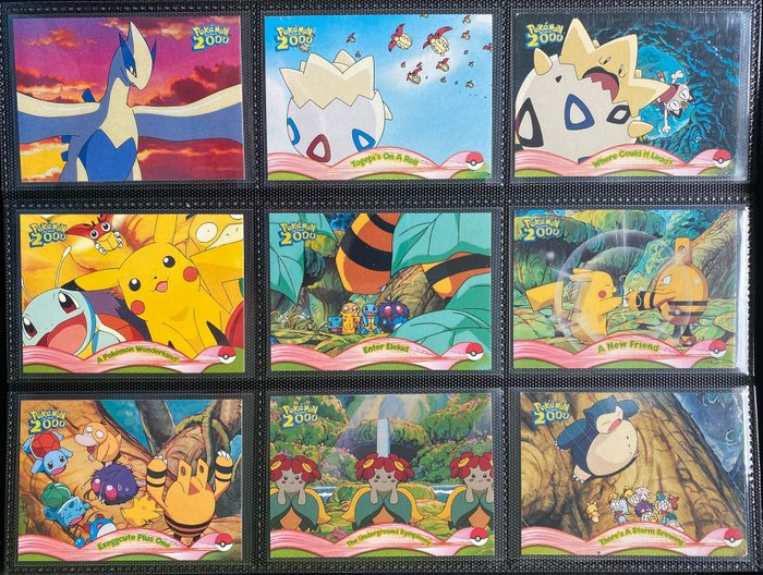 The Pokémon Company - TOPPS - The Movie 2000 - Complete set - NEAR MINT Condition - 72/72 English - Including Lugia - 5th of 7 TOPPS sets - 2000