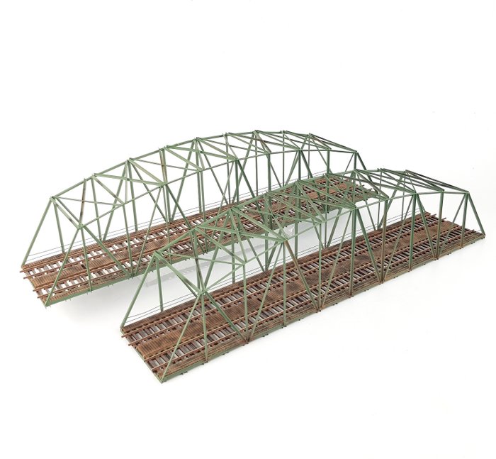 Hack H0 - Attachments - Two double track truss bridges, 50 cm