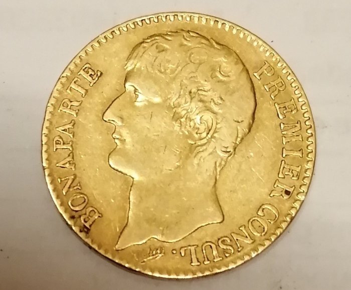 France. Napoléon I (1804-1814). 40 Francs An 12-A, Paris