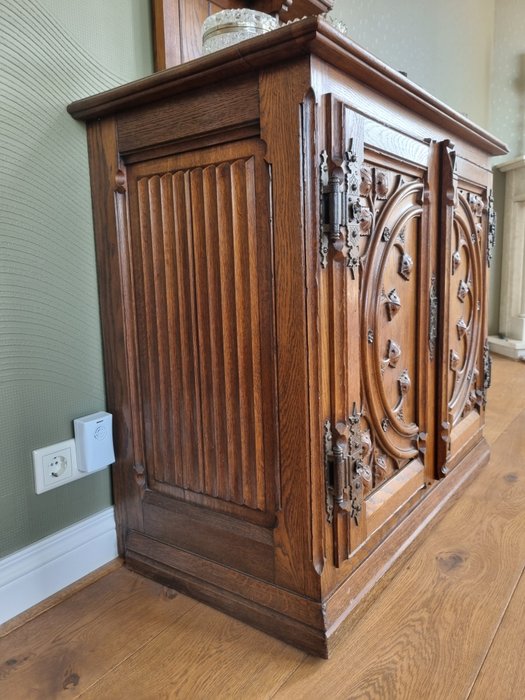 Image 2 of Cupboard - Gothic Style - Oak - Circa 1900