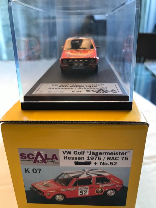 SCALA - 1:43 - VW Golf 1975 - VW Golf "Jägermeister" RAC Rallye 1975 Knollmann Grimkowski