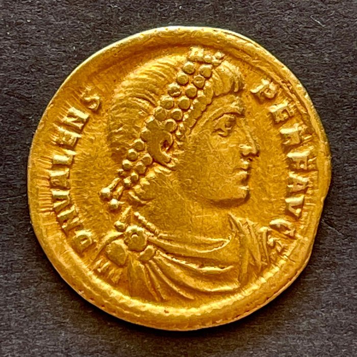 Roman Empire. Valens (AD 364-378). AV Solidus,  Antioch, AD 364-7