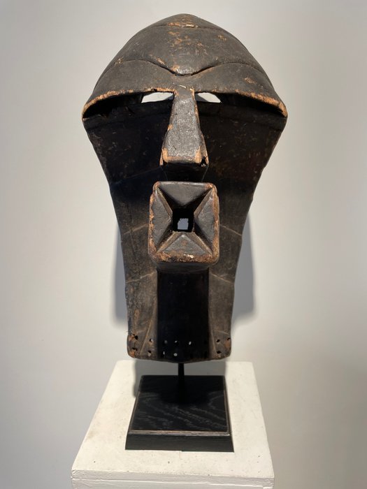 Mask - Songye - 40cm (1) - Wood, pigment - Songye - Belgian Congo 