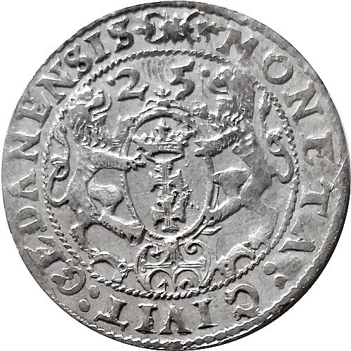 Pologne, Danzig. Sigismund III (1587-1632). Ort 1625 Danzig