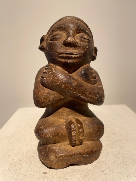 Funeral statuette - Bakongo - 16cm (1) - soft stone - Bakongo - Congo 