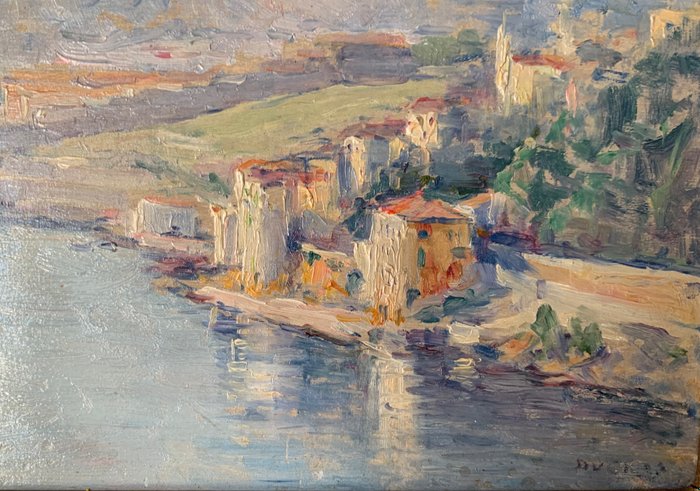 Edouard Ducros (1856-1936) - Paysage méditerranéen