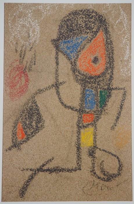 Joan Miro (1893-1983) - Personnage surréaliste