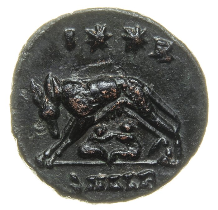 Roman Empire. Constantine I (AD 306-337). Æ Follis,  Commemorative Series, AD 330-354 - VRBS ROMA / Alexandria (SMALB)