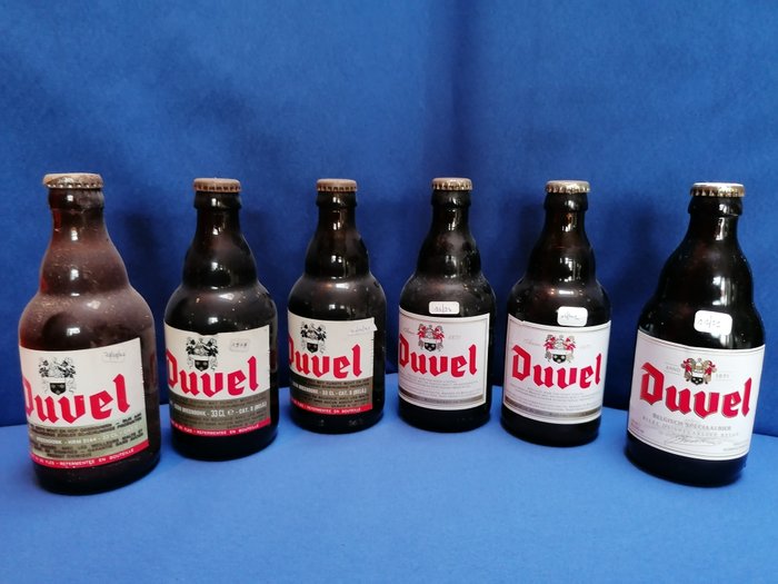 Moortgat - Duvel 1977 - 1979 - 1979 - 1998 - 2001 - 2011 - 33cl - 6 bottiglie