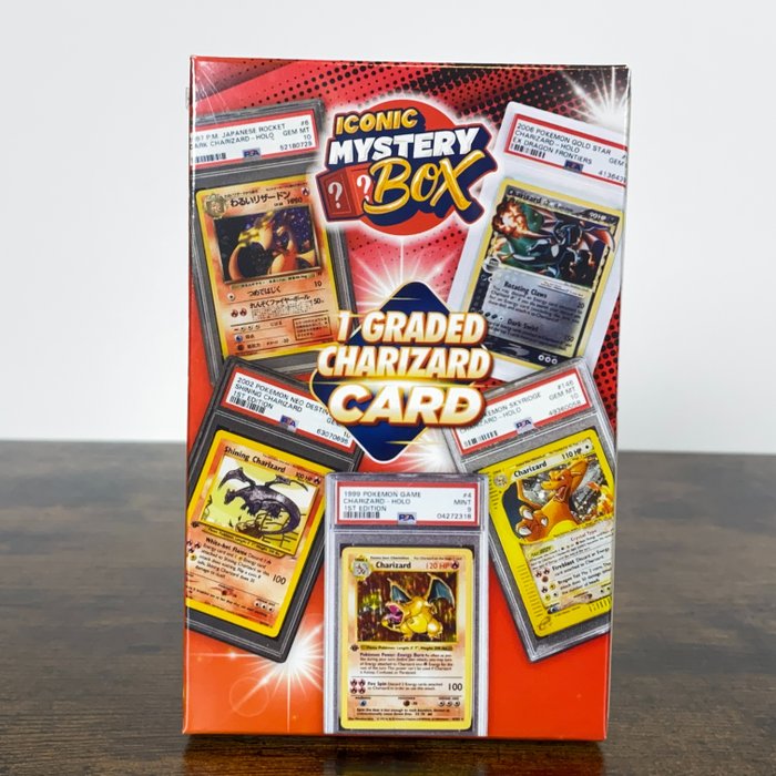 Iconic Mystery Box - Charizard Graded Card Box - Pokémon Mystery box