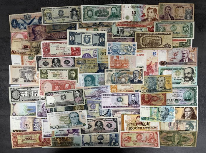 World - South America - 100 banknotes - Various dates