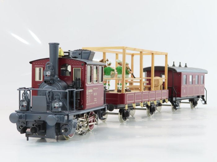 Märklin 1 - 54103 - Train set - 3-Piece Anniversary Set with Glass Cabinets and 2 Wagons