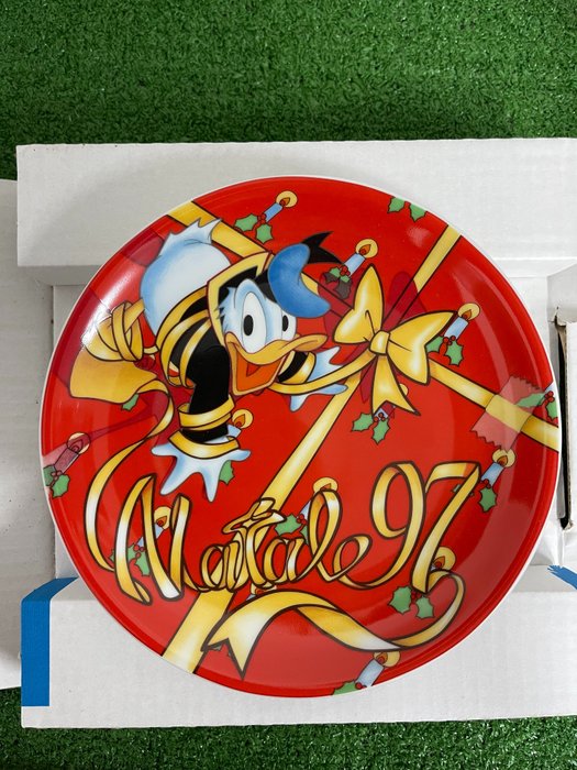 Donald Duck - Piatto ceramica Walt Disney Paperino natale 1997 ediz limitata