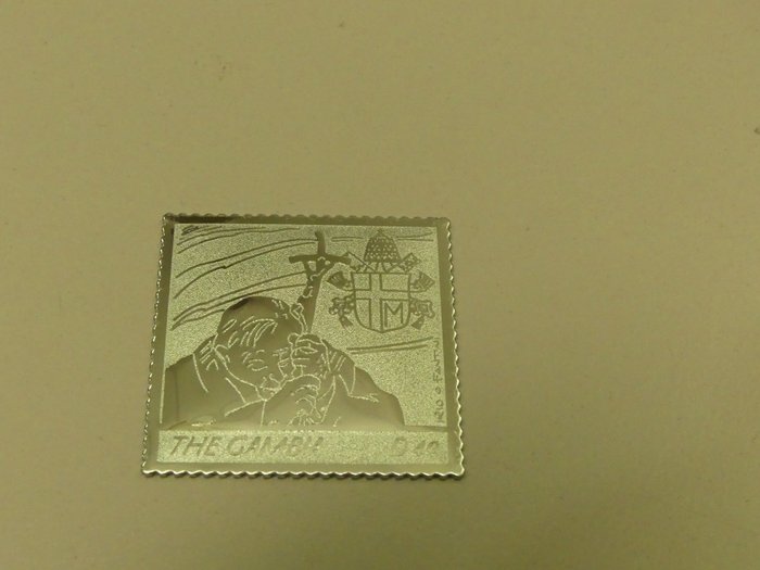 Image 3 of Gambia 2005 - 240 Gold and Silver stamps pope john paul
