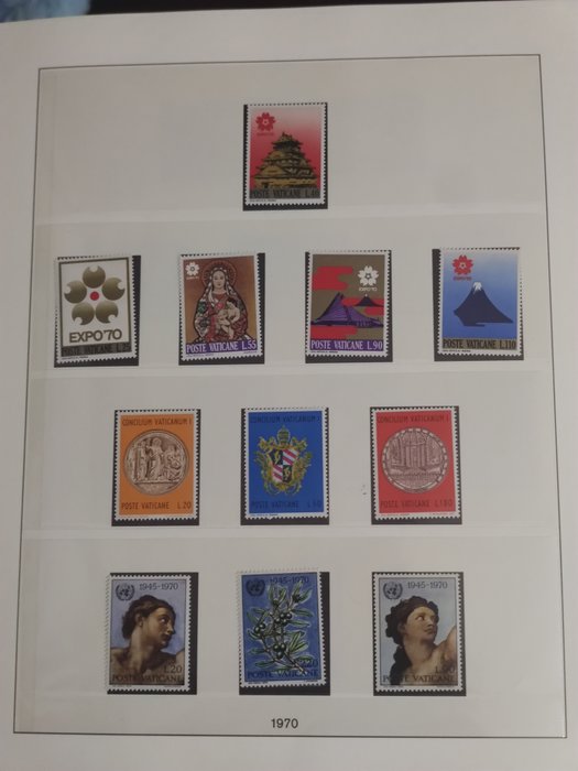 Vatican City 1970/2005 - Complete collection. Including stamps from the miniature sheets.