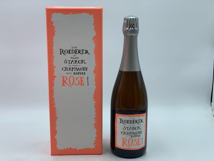 2015 Louis Roederer, , Brut Nature "Starck" Edition - Champagne Rosé - 1 Fles (0,75 liter)