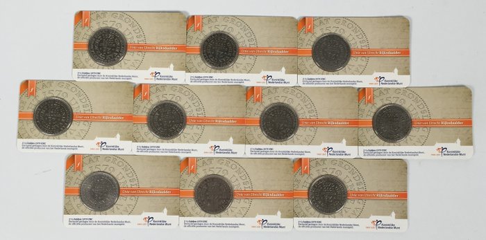 Paesi Bassi. 2 1/2 Gulden 1979 - Rijksdaalder Unie van Utrecht (10 Stuks)