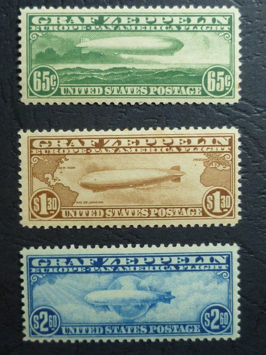 United States of America 1930 - Complete set - Y&T 13/15 - CU PA13/15  - Scott C13/C15