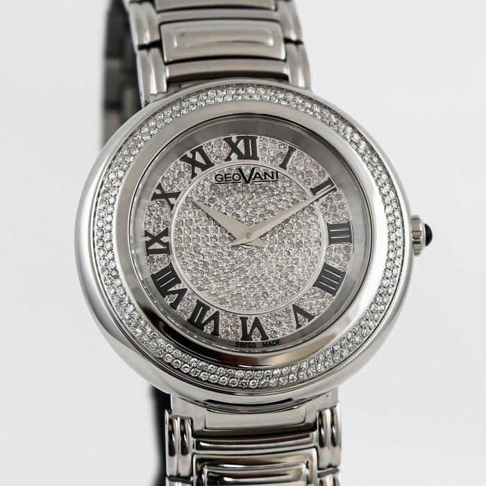 Preview of the first image of GEOVANI - Swiss Diamond Watch - GOL527-SS-DD-1 "NO RESERVE PRICE" - Women - 2011-present.