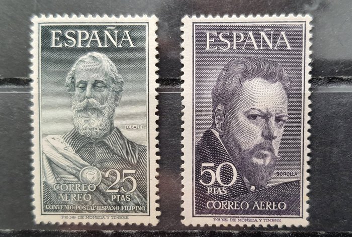 Spain 1953 - Legazpi and Sorolla. Complete set. No reserve price. - Edifil 1124/1125