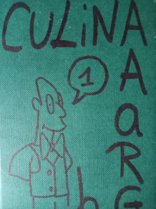 AAaRGh... (Mario De Koninck) Origineel schetsboek (deel 1 van 2) + album met dédicace - CulinAAaRGh... op restaurant - (2021)