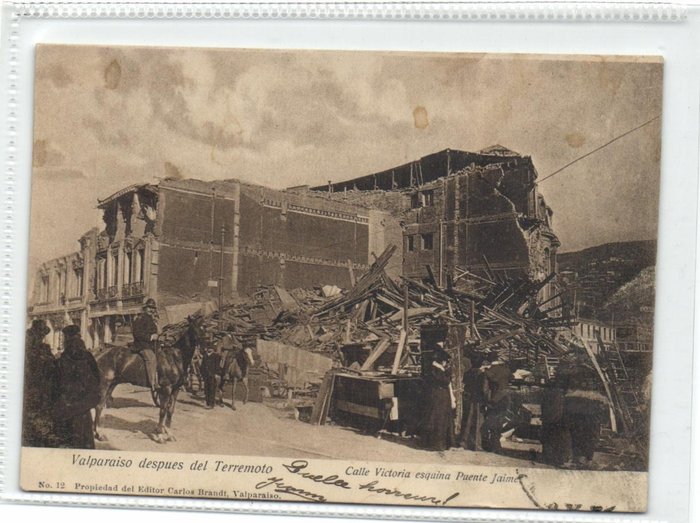 Chile - Südamerika - Verschiedene Orte, darunter Erdbeben Valparaiso, Landschaft und Fotokarten. - Postkarten (Sammlung von 43) - 1900-1950