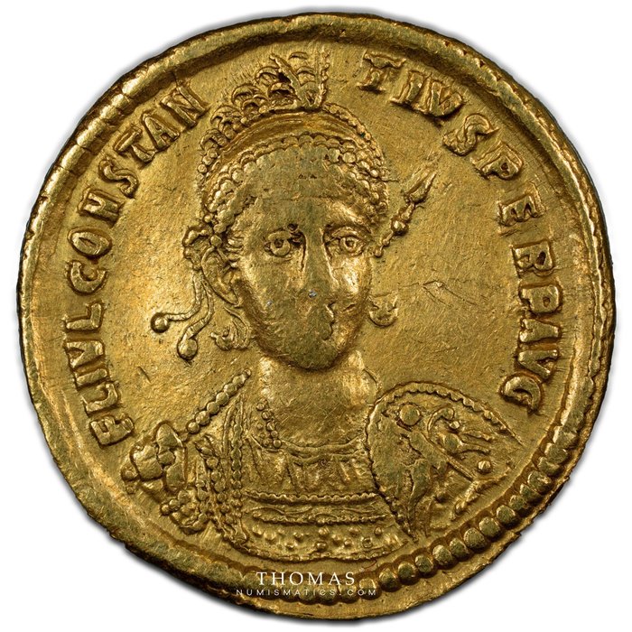 Byzantine Empire. Constantius II (AD 337-361). AV Solidus,  Antioche 355-361