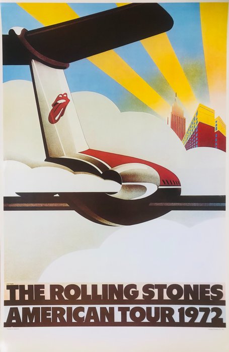 John Pasche - THE ROLLING STONES AMERICAN TOUR 1972 - Década de 1970