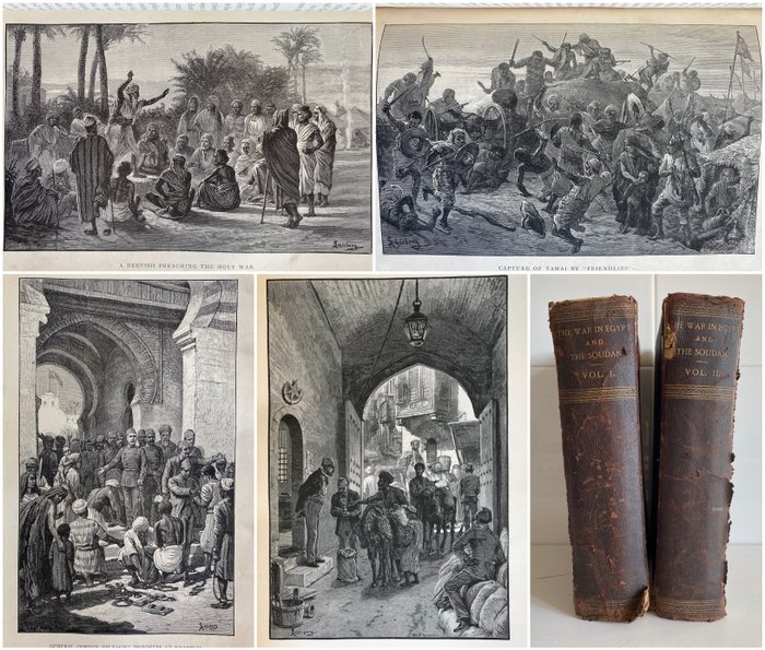 Thomas Archer - The War in Egypt and the Soudan Volumes 1-4 - 1887