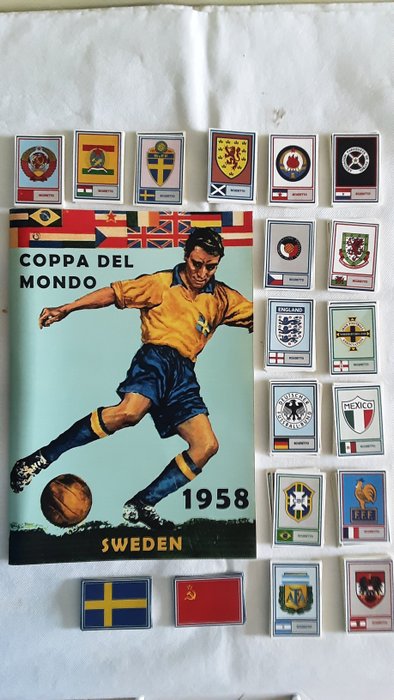 Variant Panini - World Cup 1958 Svezia - 1 Empty album + complete loose sticker set