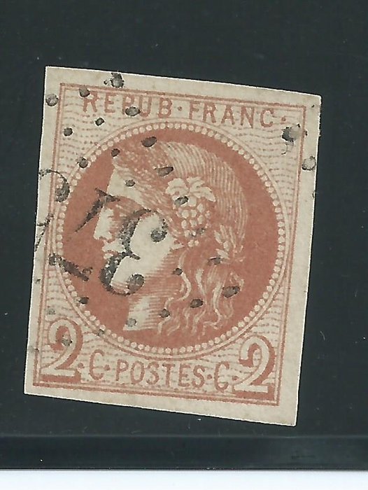 France 1870 - 100 - 40B Brun/rouge
