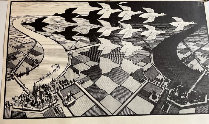 M.C. Escher (1898-1972) – Dag en Nacht