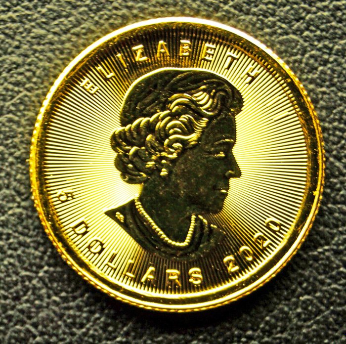 Canada. 5 Dollars 2020 Elizabeth II, 1/10 Oz