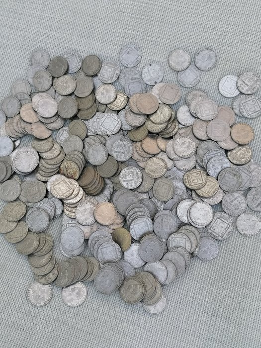 France. 25 Centimes 1903 e 1904 (2,429 kg de moedas)