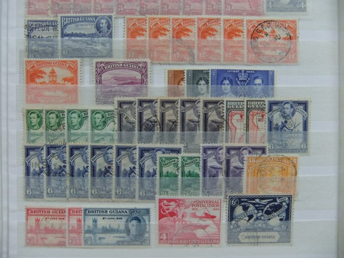 Commonwealth britannique - The Americas - From Canada to the Caribbean/Westindies to Falklands - Stock with mainly classic